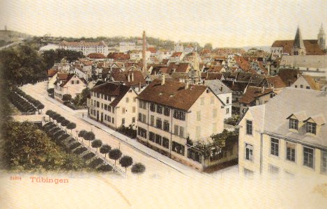 Blick mit der Grabenstraße im Vordergrund (PK Gebr. Metz ca.1906 TPk061)