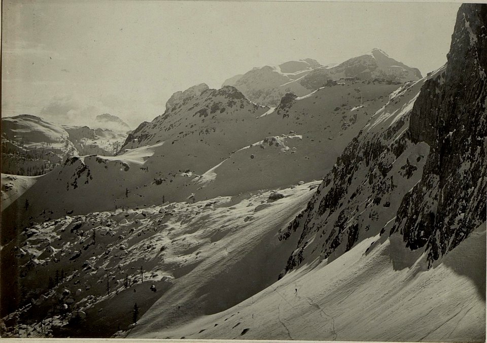 Blick vom Großsattel (Kote 1947 zwischen Trogkofl und Zweikofl) nach Osten, Südosten auf das Gebiet der Rudnigalm (BildID 15467829)