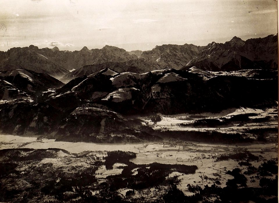 Blick vom Rosskofel + 1795 Dobratsch gegen Triglav, Mangrat, Wischberg u.s.w. (4 Negative) (BildID 15496913)