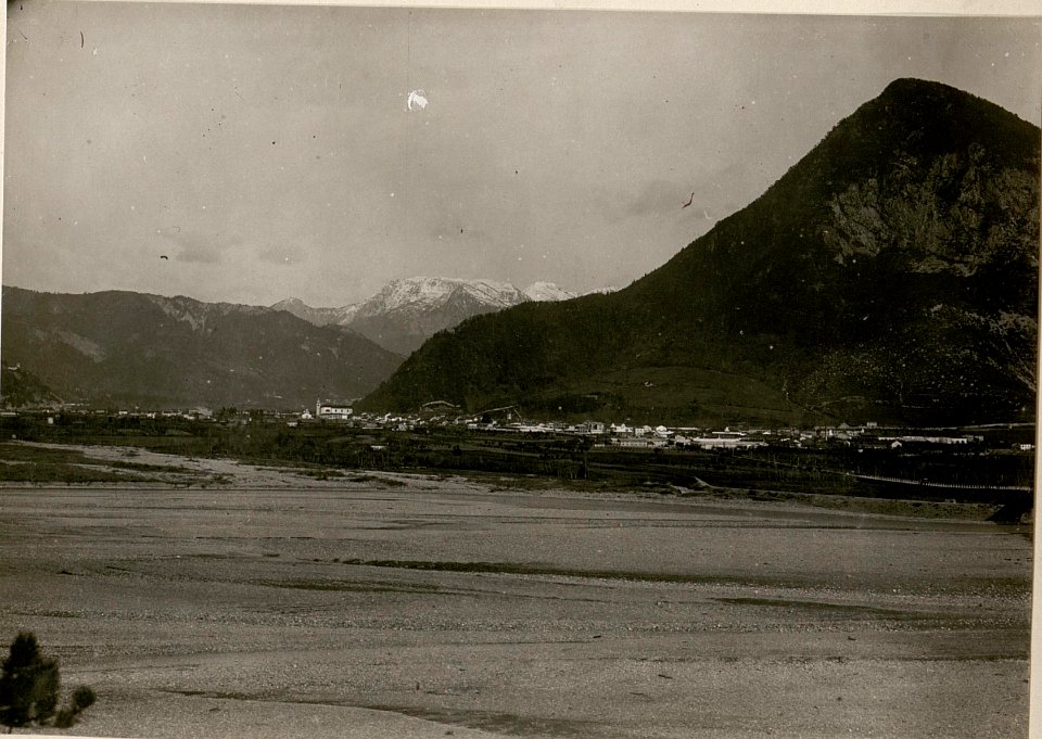 Blick vom Brückenkopf Tagliamento südlich Tolmezzo nach N.u.S.O. (BildID 15508081)