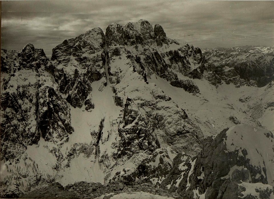 Blick vom Großen Nabois nach Westen, Nordwesten gegen den Bramkofl (Montasch) und Somdogna Sattel. Standpunkt, Großer Nabois. (BildID 15466503)