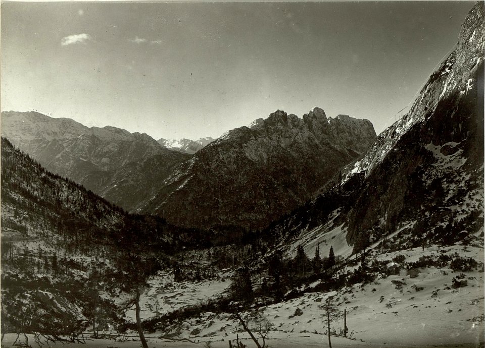 Blick vom Mojstrovka Pass gegen Süden 1916