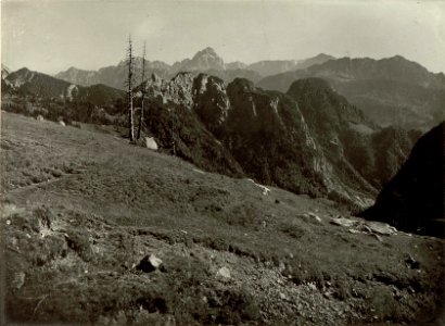 Blick vom Wege zur Kronalpe nach Süden auf Prisach. Aufgenommen, am 22.September 1915. (BildID 15462015)