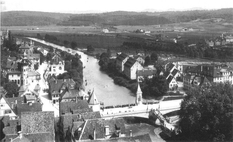 Blick vom Turm der Stiftskirche nach Südosten (Gebr. Metz 1908-05 35152 TSiW066)