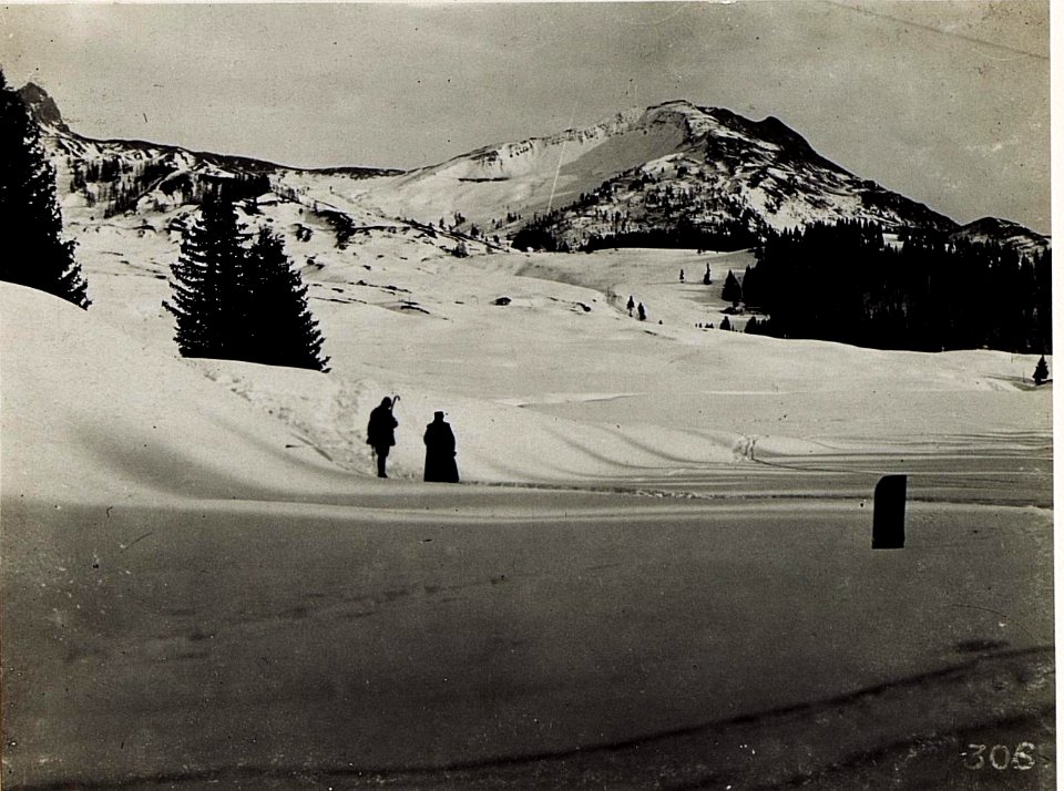 Blick vom Weg Incisa - Contrin auf Col di Lana, 23.1.1916. (BildID 15582618)