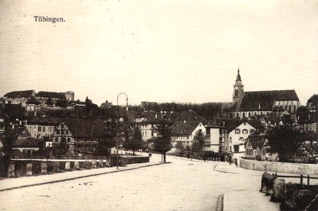 Blick von der Blauen Brücke in die Friedrichstraße (AK P Sinner TPk081)
