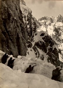 Blick von der grossen Naboisscharte gegen den Montasch, Aufgenommen am 4. Mai 1916 (BildID 15474228)