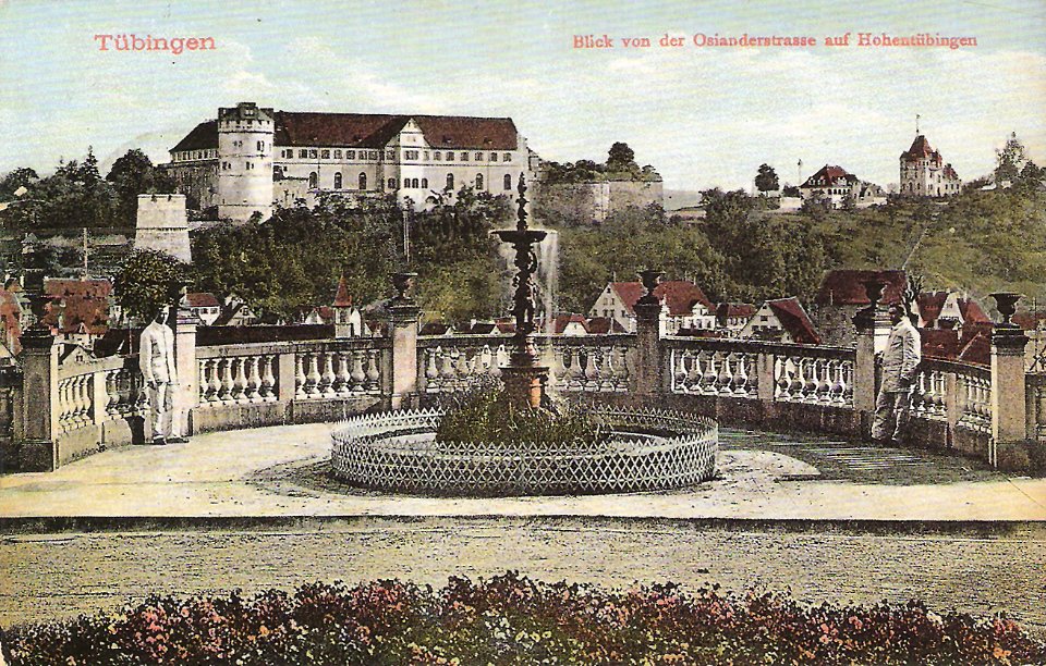 Blick von der Osianderstraße auf Hohentübingen (PK E. Weihenmeier 1915 TPk060)