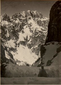 Blick von der grossen Naboisscharte gegen den Montasch, aufgenommen am 4. Mai 1916 (BildID 15474235)