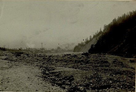 Blick von der Rohrbrücke (Mojstrovkastrasse) auf Kronau. (BildID 15480804)