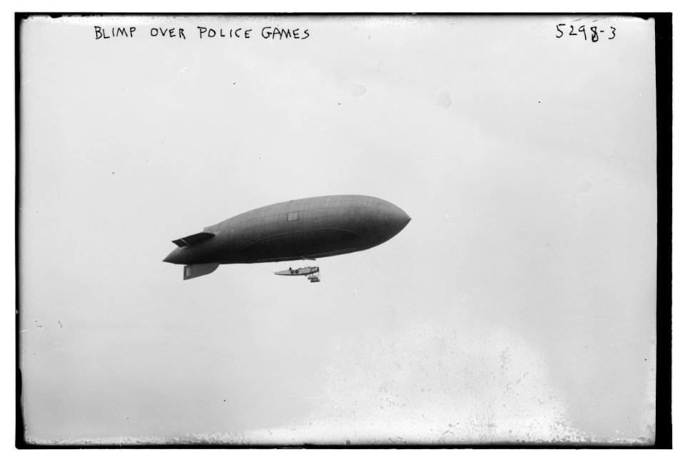 Blimp over police games LCCN2014711429