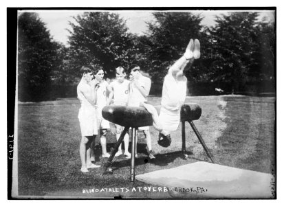 Blind athletes at Overbrook, Pa. LCCN2014689131