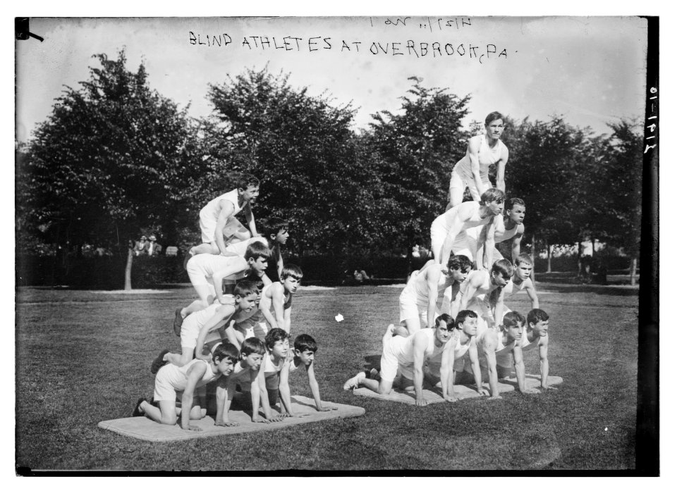 Blind athletes at Overbrook, Pa. LCCN2014689134