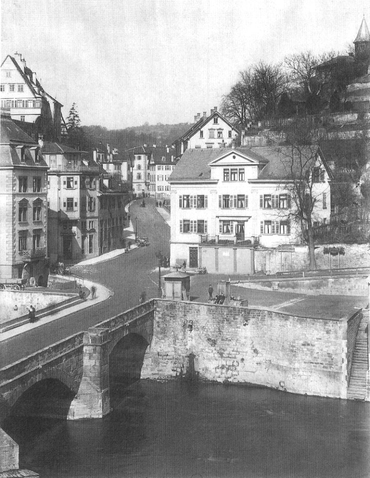 Blick über den Neckar in die Mühlstraße um 1895 (TSiW096)