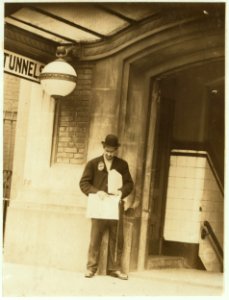 Blind newsman. Opportunities for the Handicapped. LOC nclc.03686