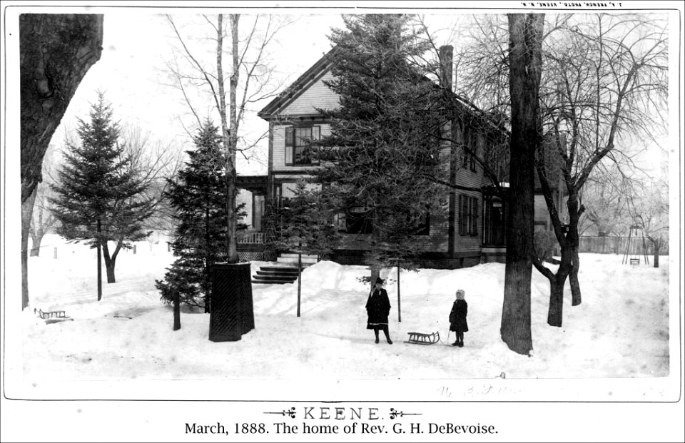 Blizzard of March 1888 - Residence of Rev. G.H. DeBevoise (4382362634)