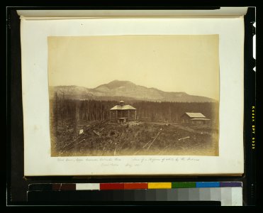 Block house, upper Cascades, Columbia River - scene of a massacre of whites by the Indians, view taken May 1860 LCCN2003663141