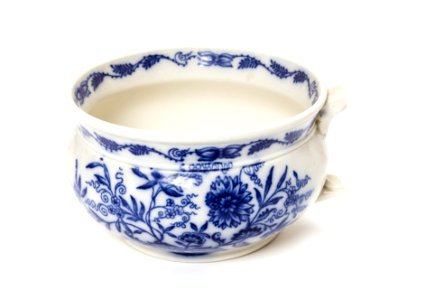 Blommig potta av flintporslin, 1884-1900 cirka, Rörstrand - Skoklosters slott - 108386