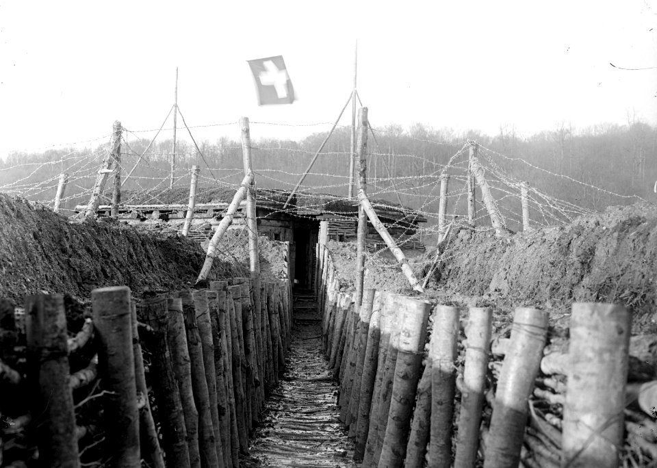 Blockhaus und Laufgraben elsässische Grenze - CH-BAR - 3238320