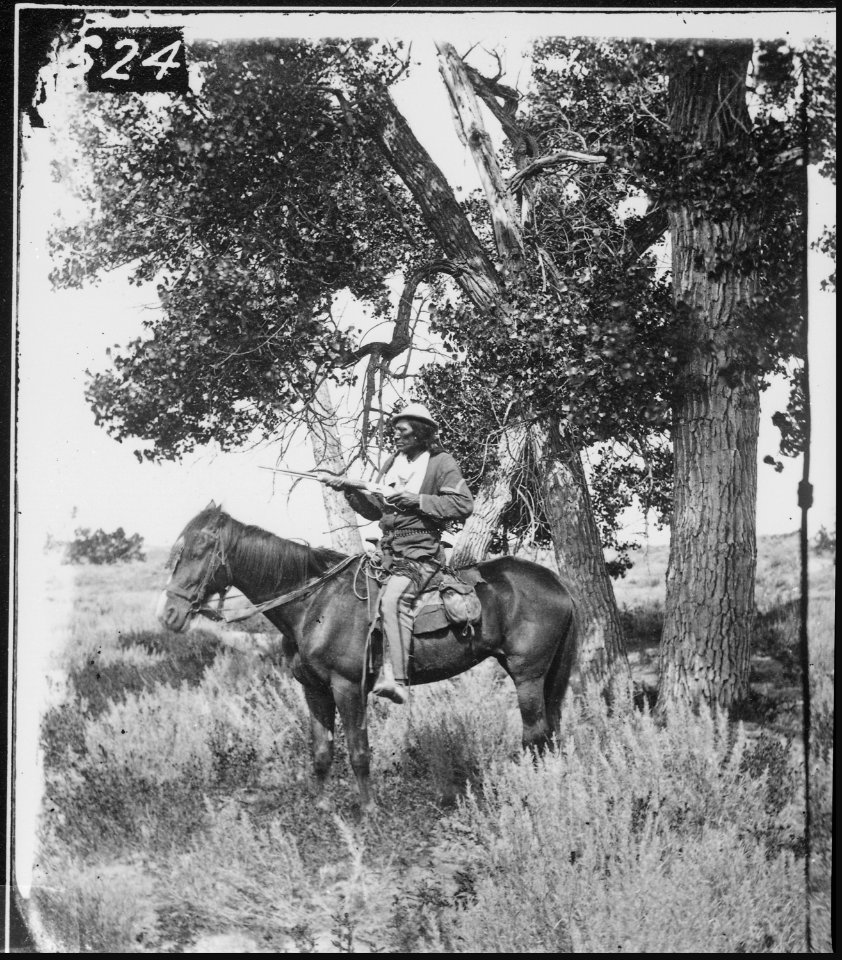 Bloody Knife, Custer's scout, on Yellowstone Expedition, 1873 - NARA - 524373