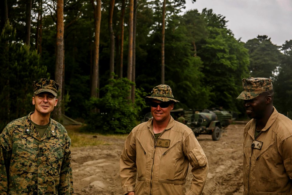 BLT 2 6 commander, sergeant major visit Marines at Ustka, Poland (27923851887)