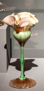 Blossoming flower-shaped decorative goblet photo
