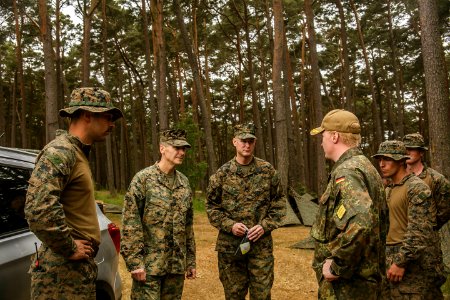 BLT 2 6 commander, sergeant major visit Marines at Ustka, Poland (28919278718)