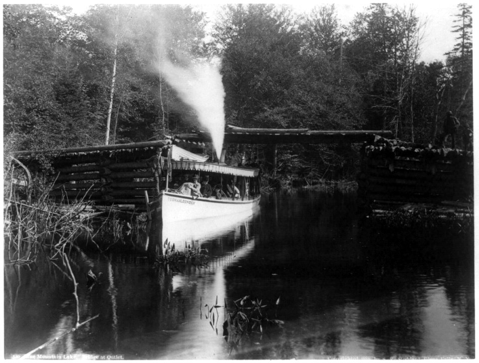 Blue Mountain Lake. Bridge at outlet LCCN2005686768 photo