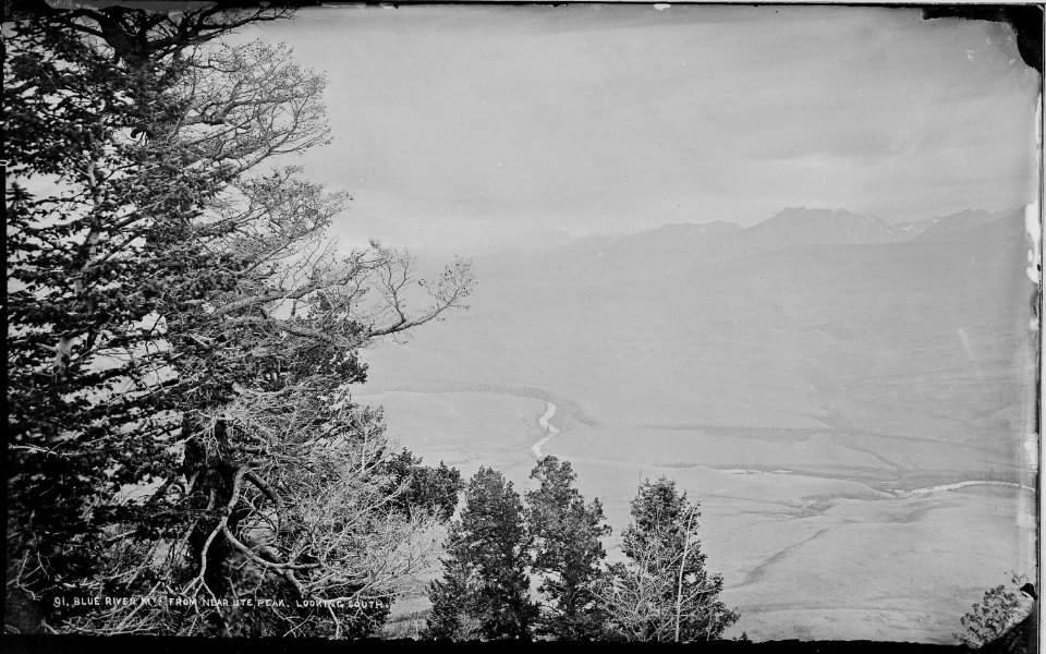 Blue River Mountains, from near Ute Peak, looking south. Summit County, Colorado. - NARA - 517053