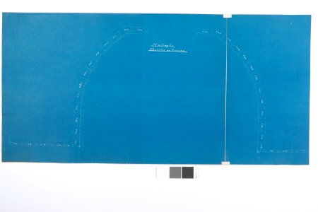 Blueprint över rännsten på terassen, Hallwylska palatset - Hallwylska museet - 101074 photo