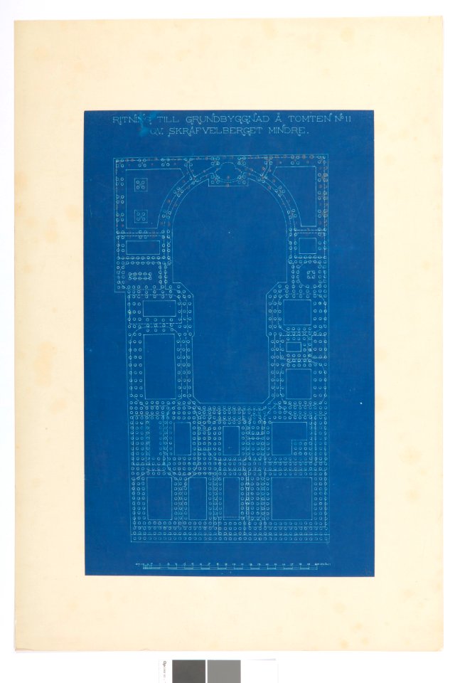 Blueprint Hallwylska palatset - Hallwylska museet - 101040