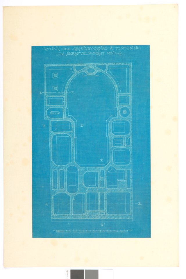 Blueprint Hallwylska palatset - Hallwylska museet - 101041