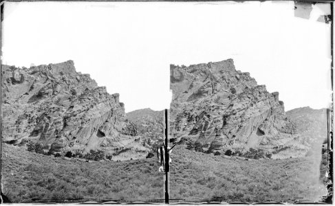 Bluff near mouth of Henry's Fork. Daggett County, Utah - NARA - 517405