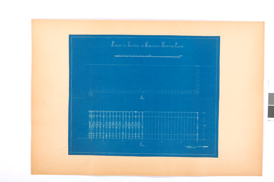 Blueprint, Hallwylska palatset - Hallwylska museet - 101076