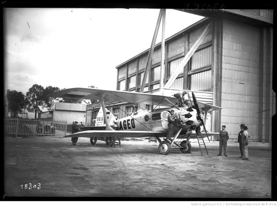 Blériot-SPAD S.56 F-AGEO CFRNA Maurice Noguès Paris-Tehran right front