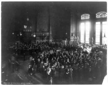 Board of Trade, during session, Chicago, Ill. LCCN2002709486