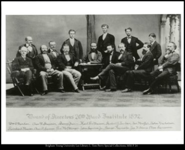 Board of Directors 20th Ward Institute 1872
