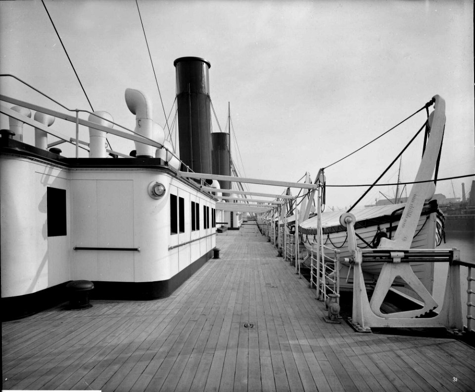 Boat Deck on the 'Balmoral Castle' (1910) RMG G10623