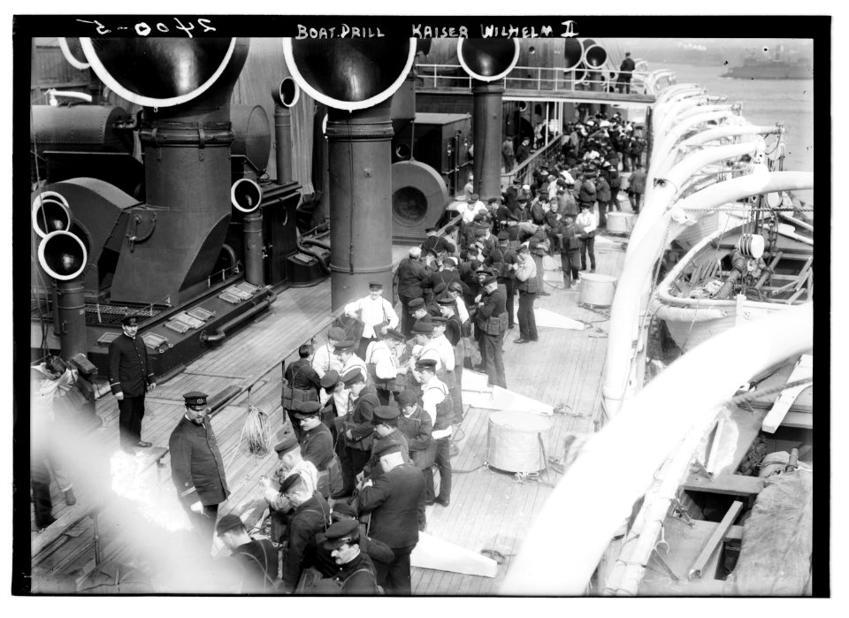 Boat drill KAISER WILHELM II LCCN2014690394