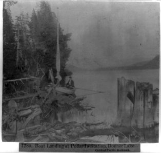 Boat Landing at Pollard's Station, Donner Lake - Central Pacific Railroad LCCN2002723815