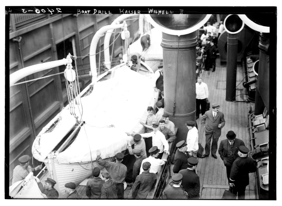 Boat drill KAISER WILHELM II LCCN2014690393