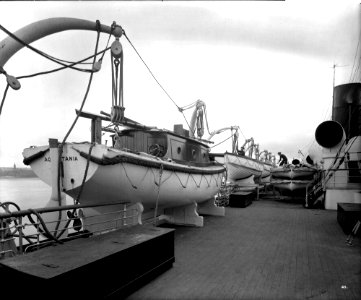 Boat Deck on the 'Aquitania' (1914) RMG G10848