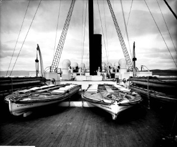 Boat Deck Aft on the 'Aquitania' (1914) RMG G10795