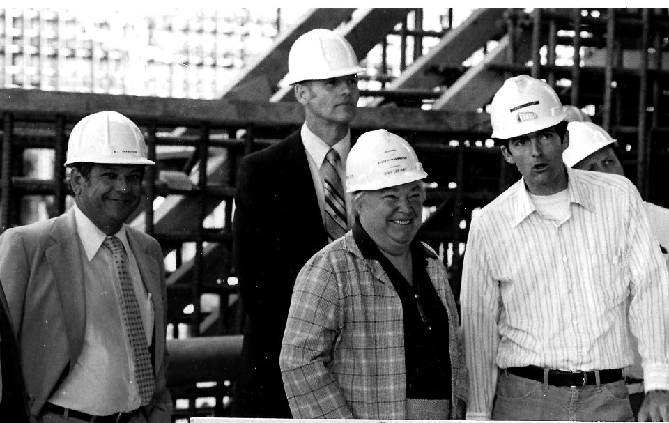 Bob and Dixie in Hardhats