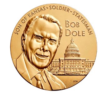 Bob Dole Congressional Gold Medal (front)