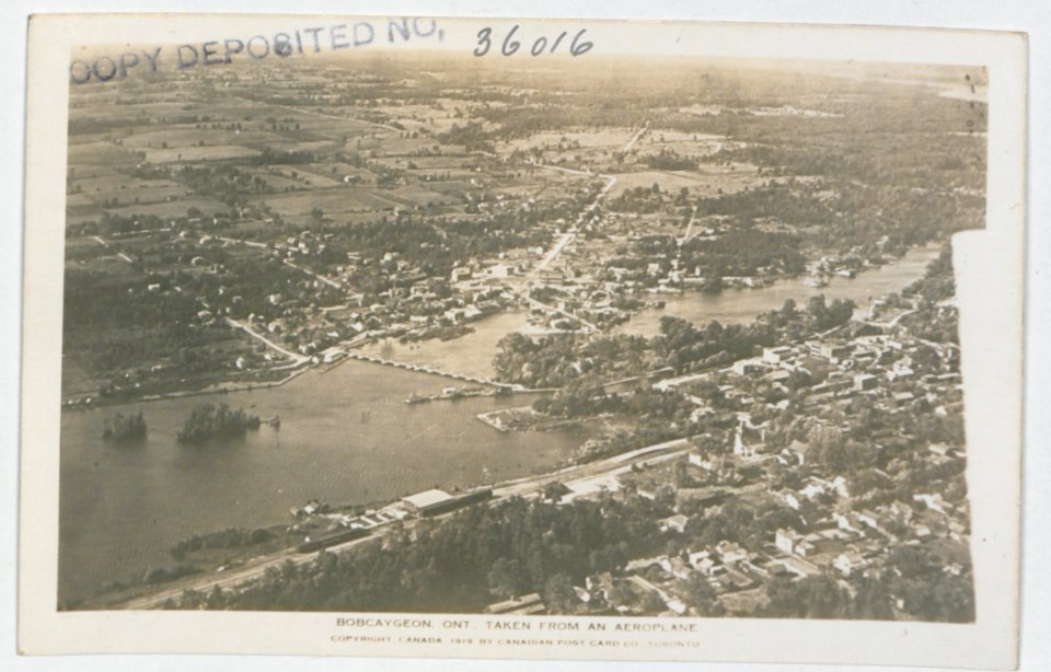 Bobcaygeon Ontario from an Aeroplane (HS85-10-36016) original