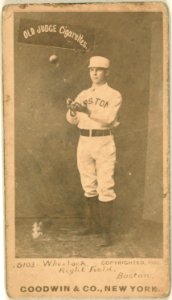 Bobby Wheelock, Boston Beaneaters, baseball card portrait LCCN2007685645
