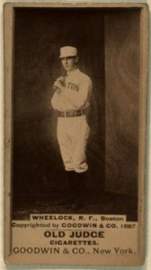 Bobby Wheelock, Boston Beaneaters, baseball card portrait LCCN2007685647