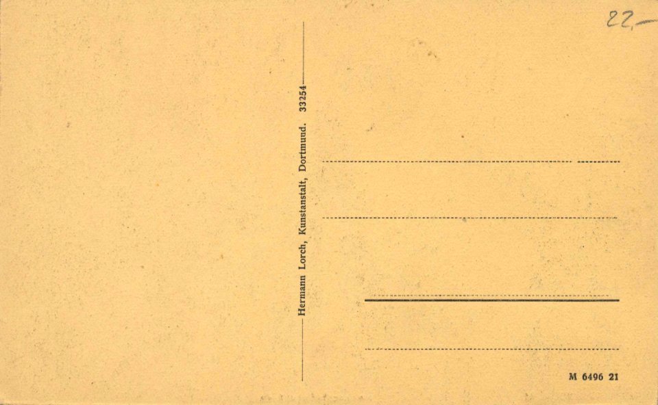 Bochum, Nordrhein-Westfalen - Knappschaftsgebäude (back) (Zeno Ansichtskarten)