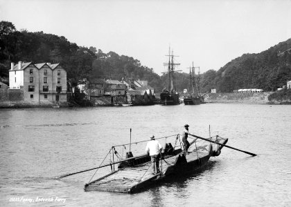 Bodinnick ferry, Fowey, Cornwall. RMG G02433